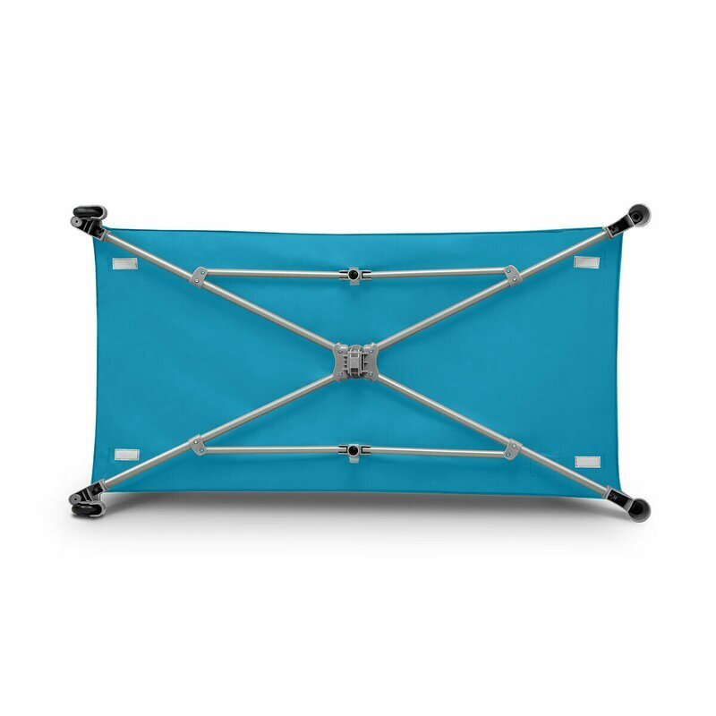 Lionelo Patut pliabil Stefi Turquoise cu un nivel intrare laterala cu fermoar roti conform cu standardul european de securitate EN 716