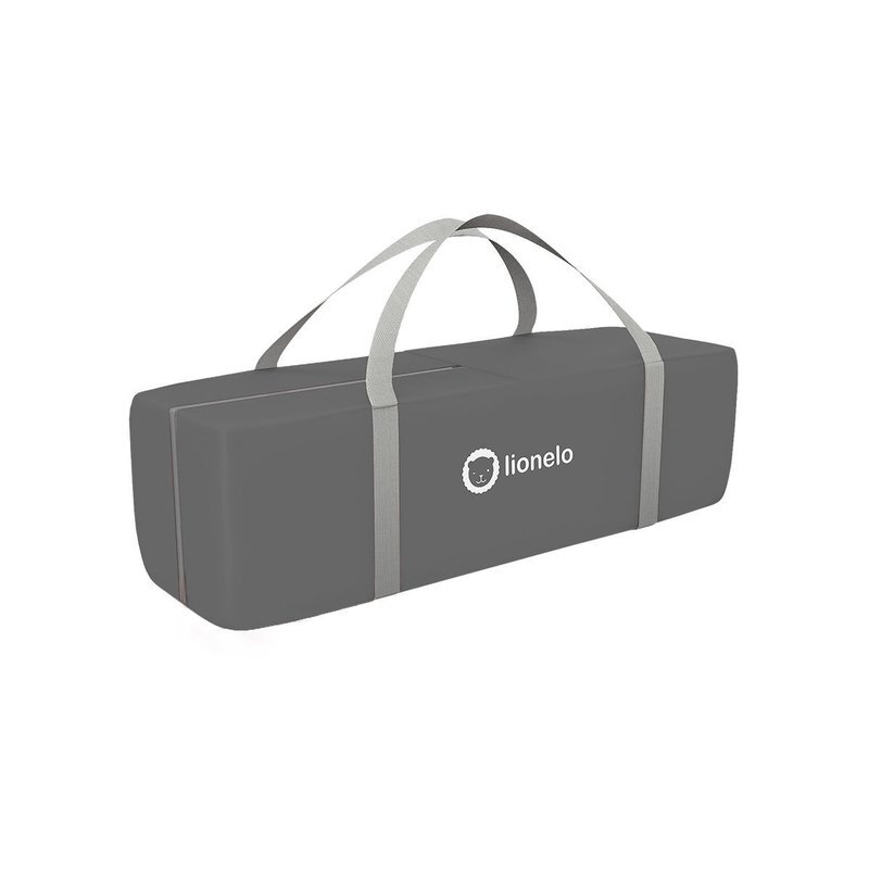 Lionelo Patut pliant Sven Plus Grey cu doua nivele cu arcada jucarii masuta de infasat vibratii melodii conform cu standardele europeane de securitate EN716 si EN12221