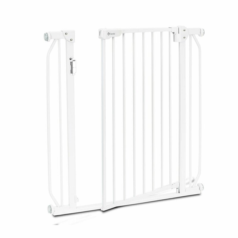 Lionelo Poarta de siguranta cu suruburi Truus Slim Led cu lumina led cu senzor 105 cm alb