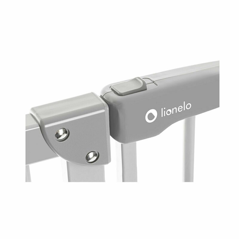 Lionelo Poarta de siguranta cu suruburi Truus Slim Led cu lumina led cu senzor 105 cm gri