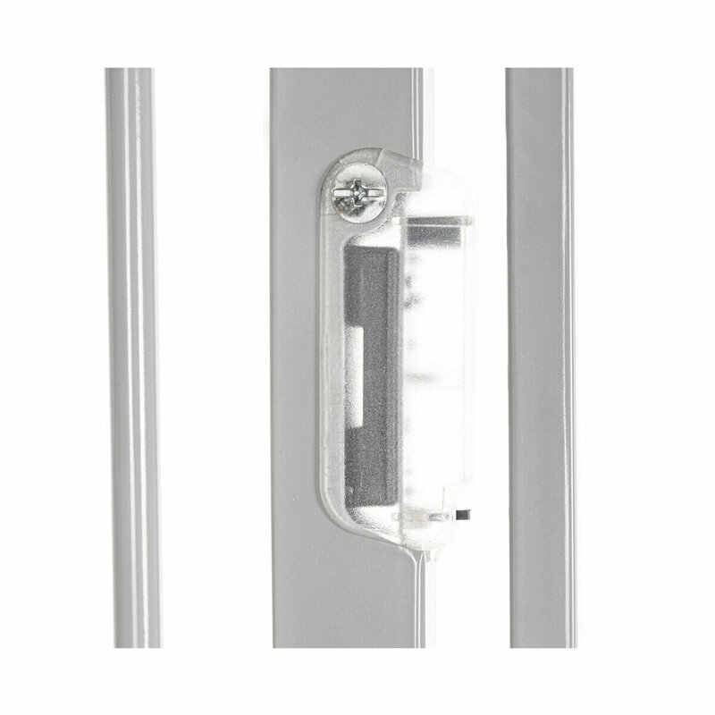 Lionelo Poarta de siguranta cu suruburi Truus Slim Led cu lumina led cu senzor 105 cm gri