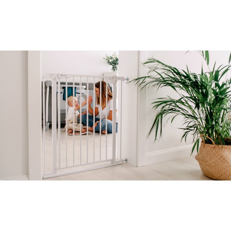 Lionelo Poarta de siguranta prin presiune Truus Slim 105 cm gri