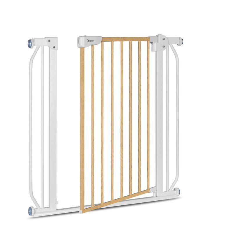 Lionelo Poarta de siguranta prin presiune Truus Slim 105 cm gri deschisnatur