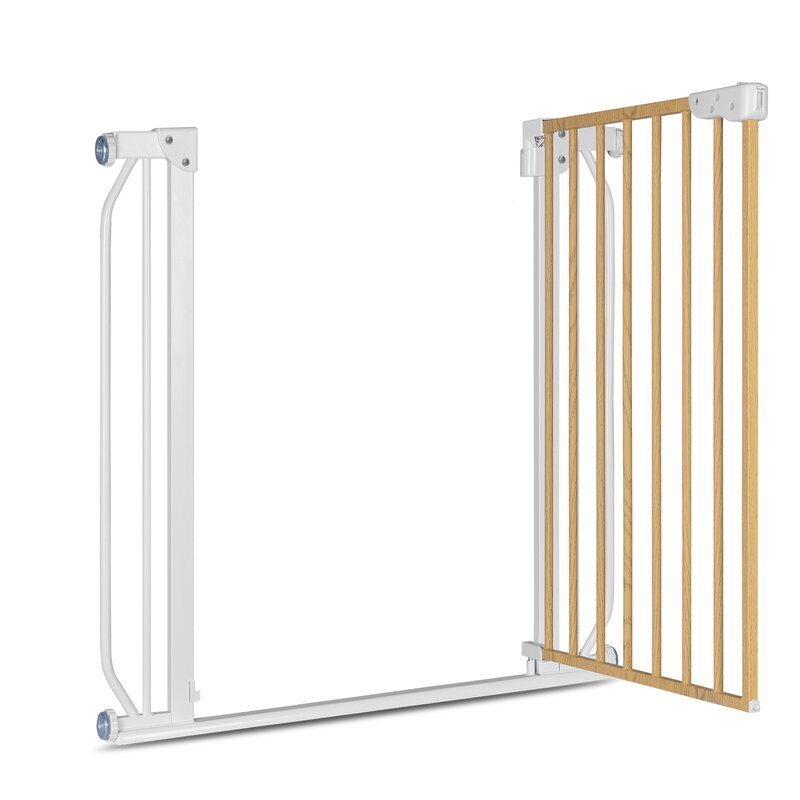 Lionelo Poarta de siguranta prin presiune Truus Slim 105 cm gri deschisnatur