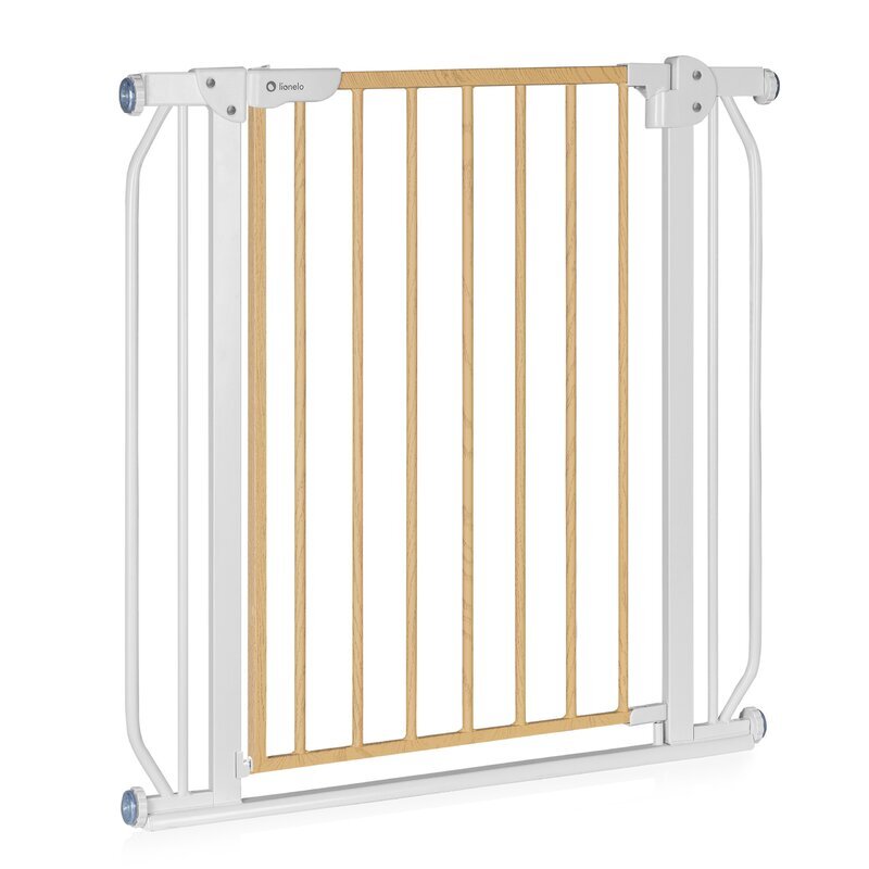 Lionelo Poarta de siguranta prin presiune Truus Slim 105 cm gri deschisnatur