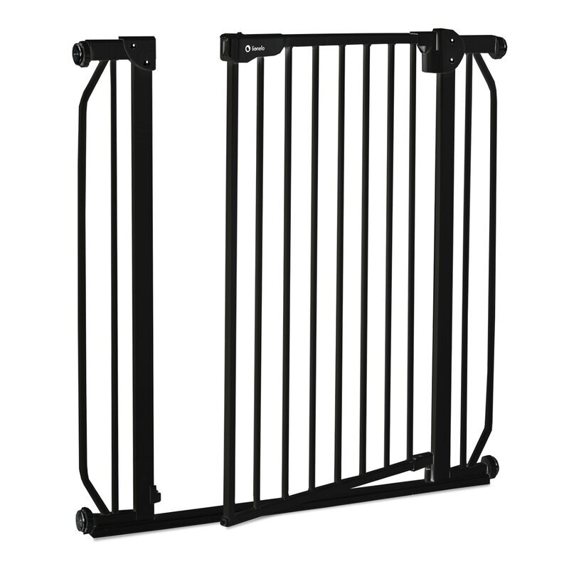 Lionelo Poarta de siguranta prin presiune Truus Slim 105 cm Negru Onyx