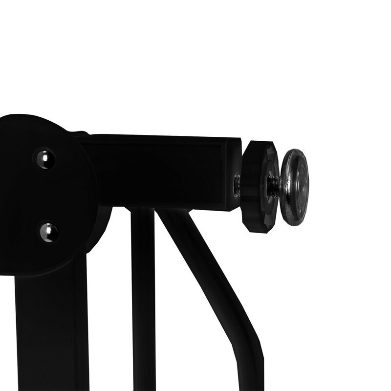 Lionelo Poarta de siguranta prin presiune Truus Slim 105 cm Negru Onyx