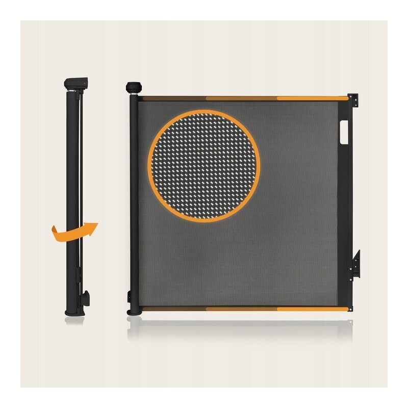 Lionelo Poarta de siguranta Thea 80x140 cm negru