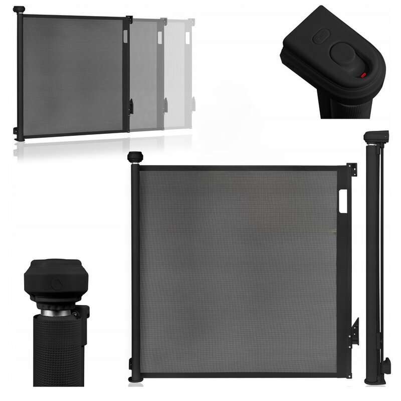 Lionelo Poarta de siguranta Thea 80x140 cm negru