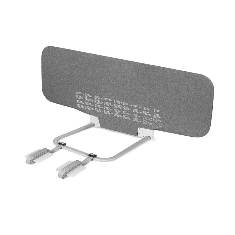 Lionelo Protectie laterala pat Lora Gri pliabila sistem de blocare StandSafe geanta de transport inclusa