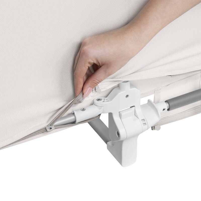 Lionelo Protectie laterala pat Lora pliabila 105 x 45 cm bej