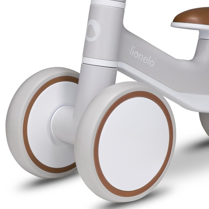 Lionelo Ride-On copii fara pedale Villy Bejde la 12-36 luniroti din spuma EVAsistem de blocare a directieiinaltimea scaunului de la sol 26 cm greutate maxima admisa 30 kg