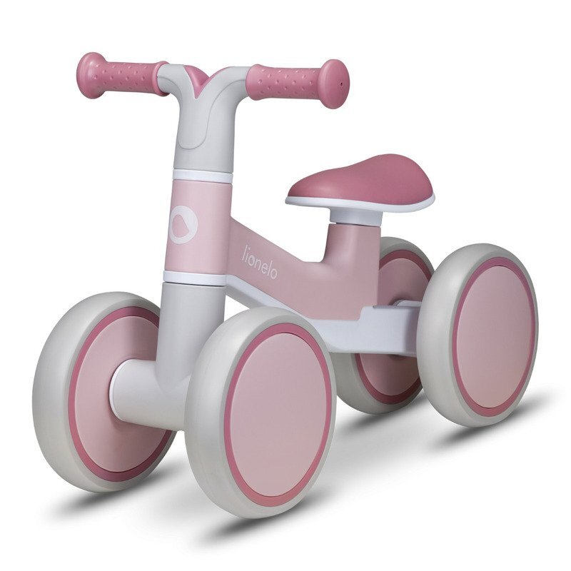 Lionelo Ride-On copii fara pedale Villy Rozde la 12-36 luniroti din spuma EVAsistem de blocare a directieiinaltimea scaunului de la sol 26 cm greutate maxima admisa 30 kg