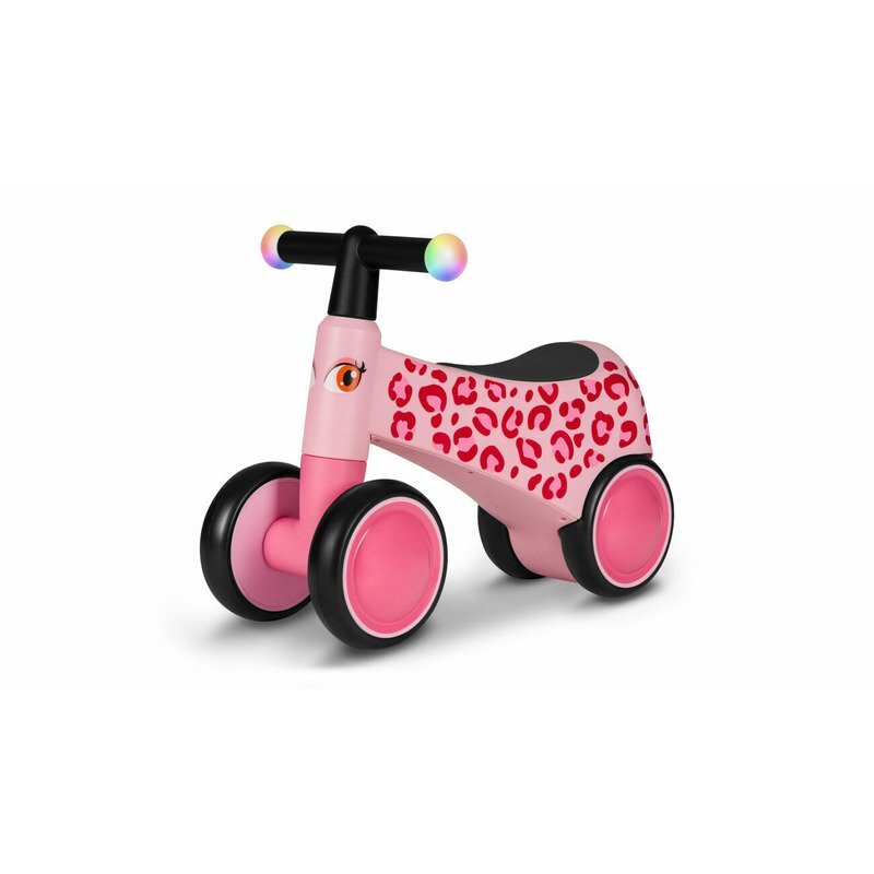 Lionelo Ride-On pentru copii fara pedale Sammy 12-36 luni roz roti din spuma Eva ghidon iluminat greutate maxima admisa 25 kg