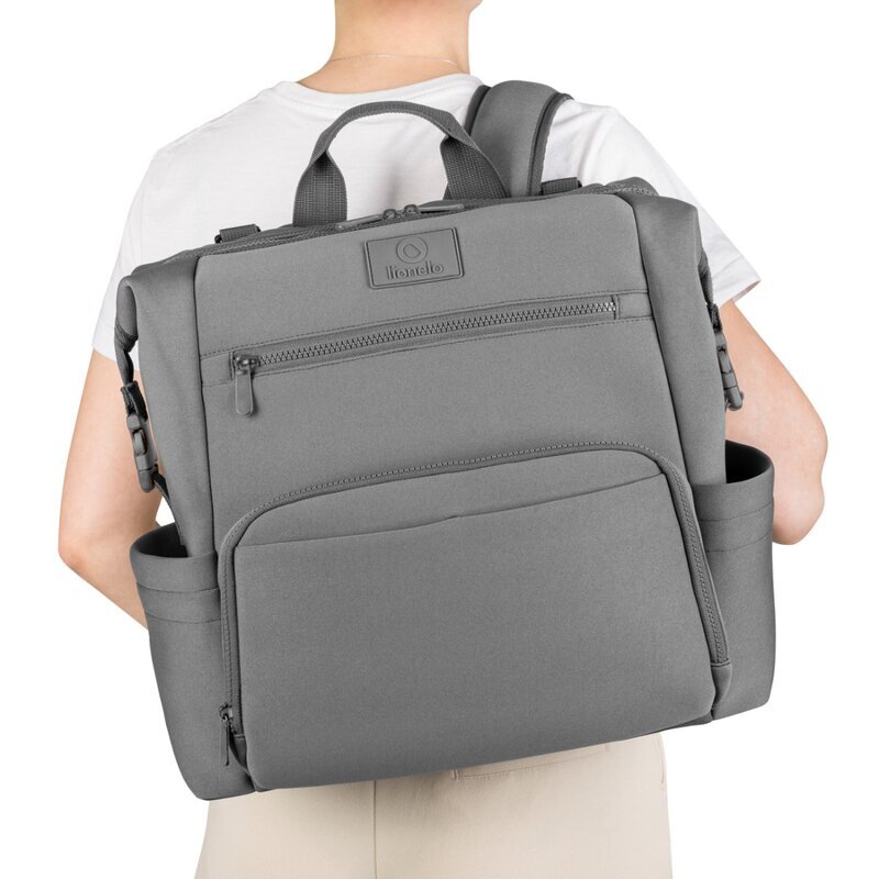 Lionelo Rucsac impermeabil Cube pentru mamici cu 12 compartimente Gri
