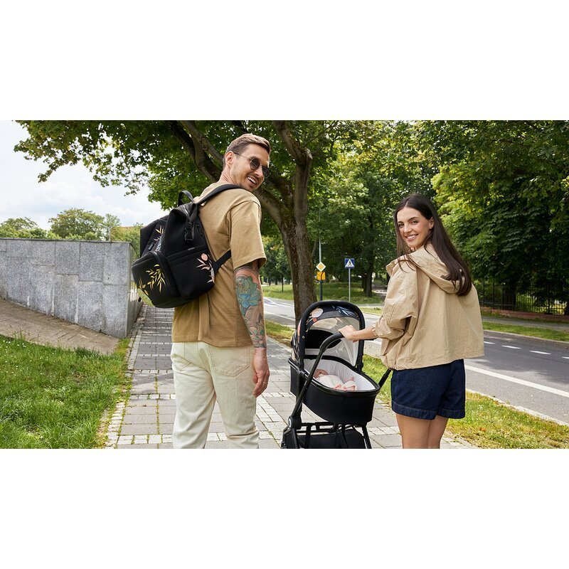 Lionelo Rucsac impermeabil Cube pentru mamici cu 12 compartimente Lovin Negru