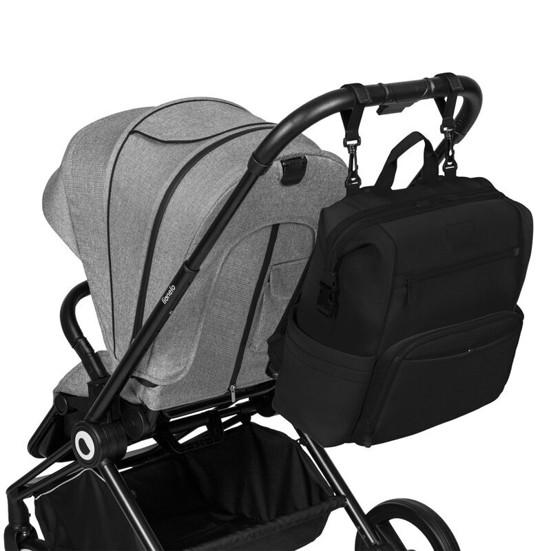 Lionelo Rucsac impermeabil Cube pentru mamici cu 12 compartimente Negru