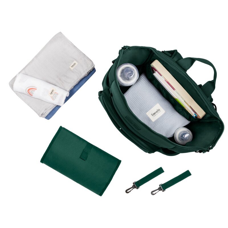 Lionelo Rucsac impermeabil Cube pentru mamici cu 12 compartimente Verde