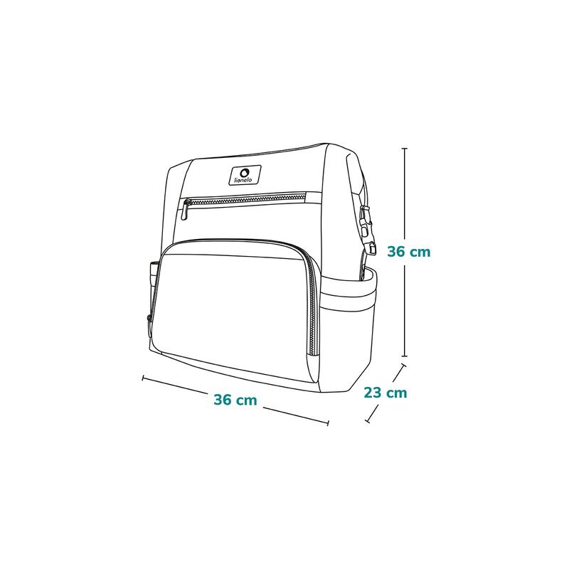 Lionelo Rucsac impermeabil Cube pentru mamici cu 12 compartimente Verde