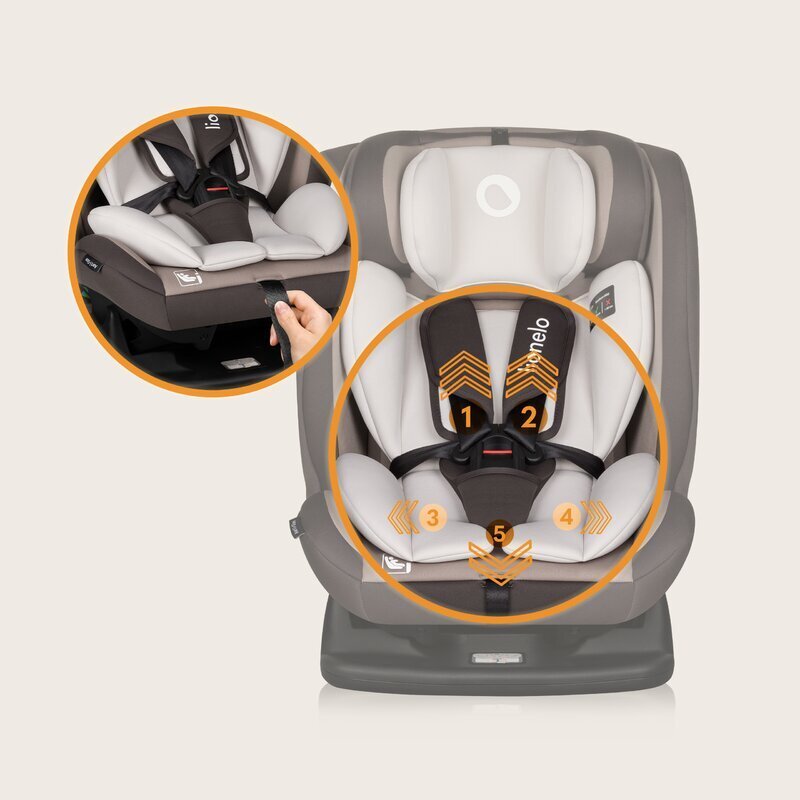 Lionelo Scaun auto Aart i-Size 0-36 Kg bej