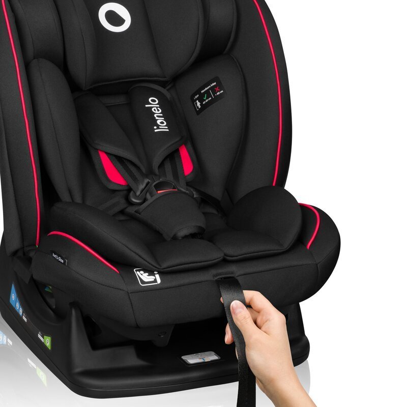 Lionelo Scaun auto Aart i-Size 0-36 Kg NegruRosu