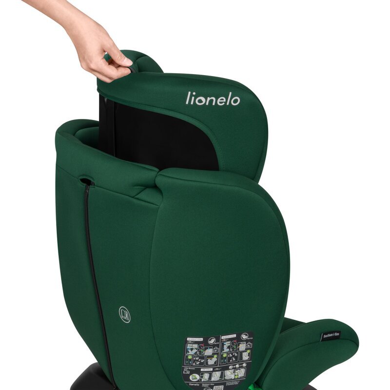 Lionelo Scaun auto Bastiaan i-Size 4 in 1 Protectie laterala Spatar inclinabil in 4 pozitii Tetiera reglabila in 7 pozitii Rotire 360 grade Top Tether 0-36 Kg 40-150 cm Isofix Conform ECE R12903 Verde