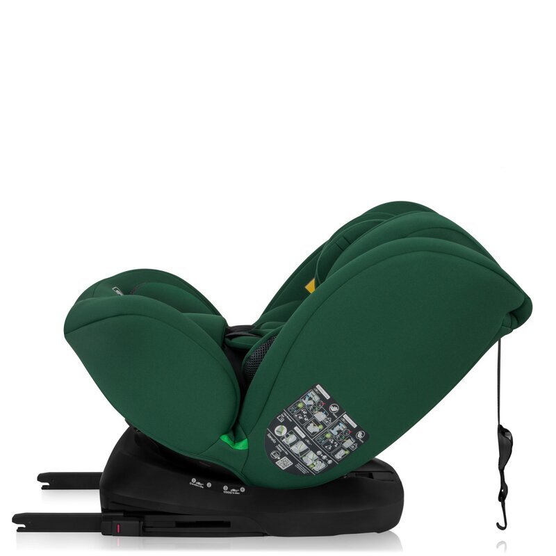 Lionelo Scaun auto Bastiaan i-Size 4 in 1 Protectie laterala Spatar inclinabil in 4 pozitii Tetiera reglabila in 7 pozitii Rotire 360 grade Top Tether 0-36 Kg 40-150 cm Isofix Conform ECE R12903 Verde