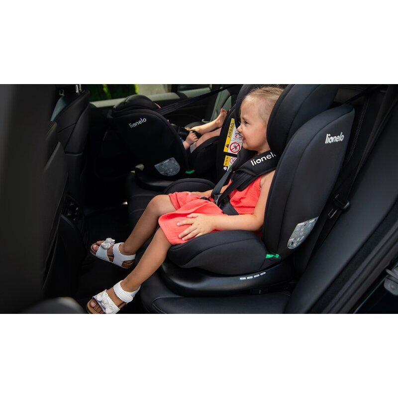 Lionelo Scaun auto Bastiaan i-Size 4in1 cu spatar inclinabil in 4 pozitii rotire 360 grade 0-36 Kg Black Carbon