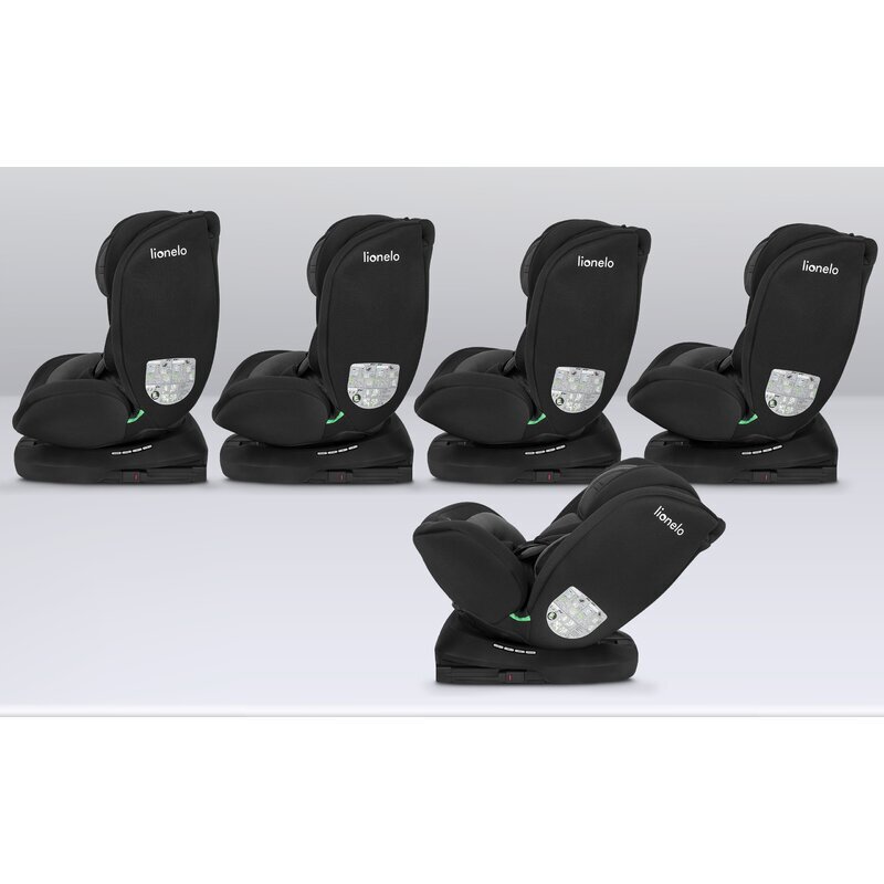 Lionelo Scaun auto Bastiaan i-Size 4in1 cu spatar inclinabil in 4 pozitii rotire 360 grade 0-36 Kg Black Carbon