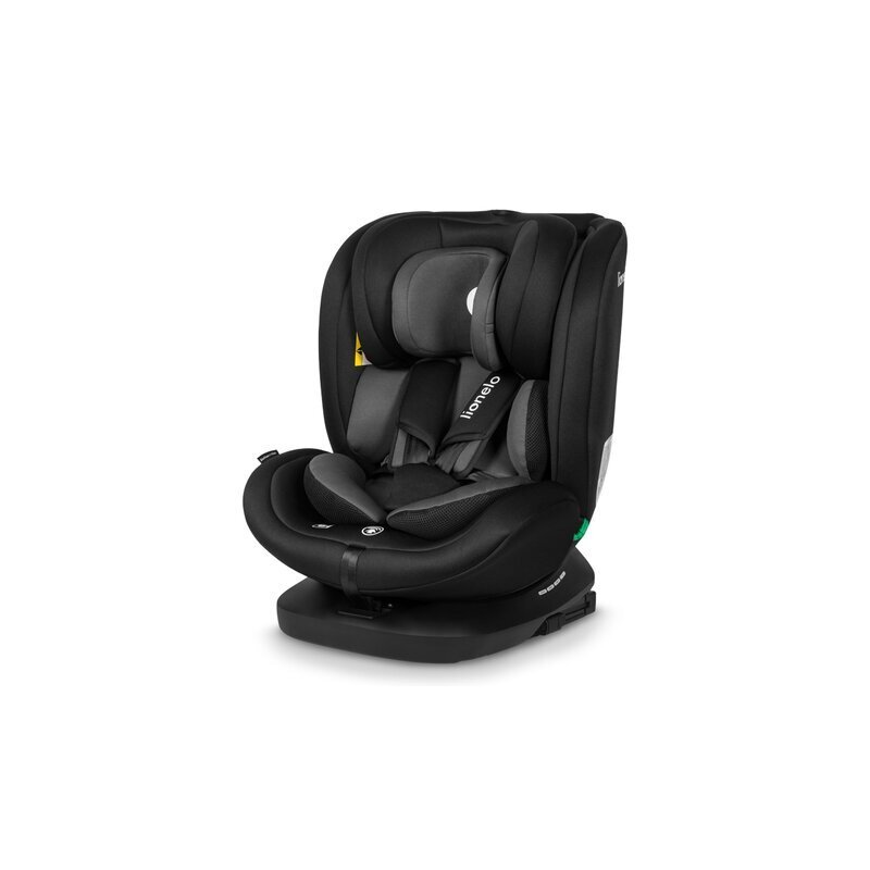 Lionelo Scaun auto Bastiaan i-Size 4in1 cu spatar inclinabil in 4 pozitii rotire 360 grade 0-36 kg Black Grey