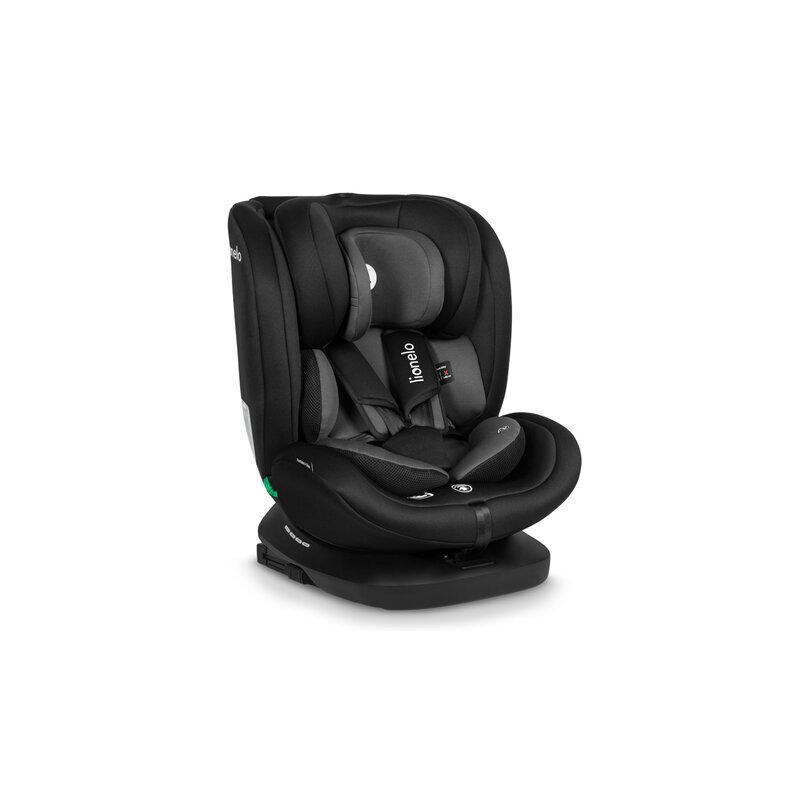 Lionelo Scaun auto Bastiaan i-Size 4in1 cu spatar inclinabil in 4 pozitii rotire 360 grade 0-36 kg Black Grey