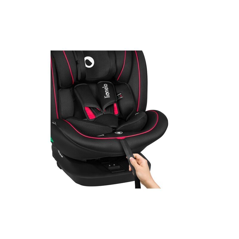 Lionelo Scaun auto Bastiaan i-Size 4in1 cu spatar inclinabil in 4 pozitii rotire 360 grade 0-36 kg Black Red