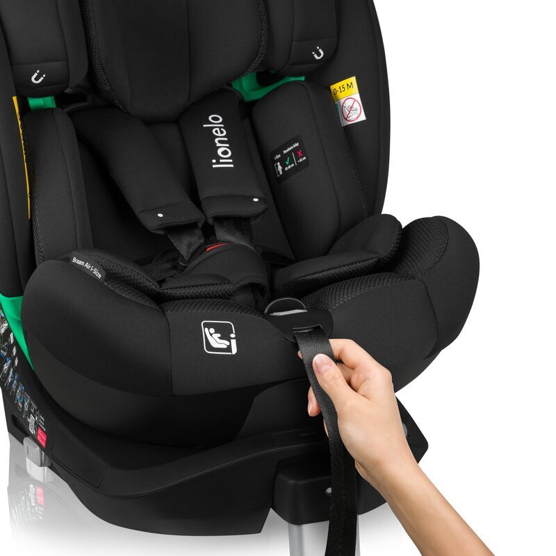 Lionelo Scaun auto Braam Air i-Size 0-36 kg 40-150 cm cu isofix gri