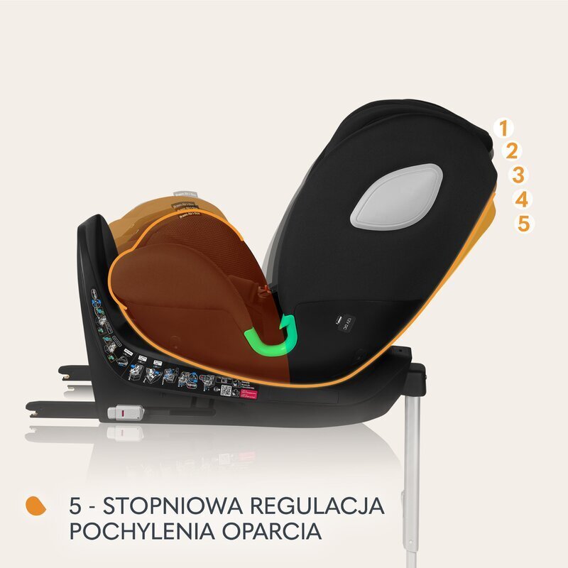 Lionelo Scaun auto Braam Air i-Size 0-36 kg 40-150 cm cu isofix gri