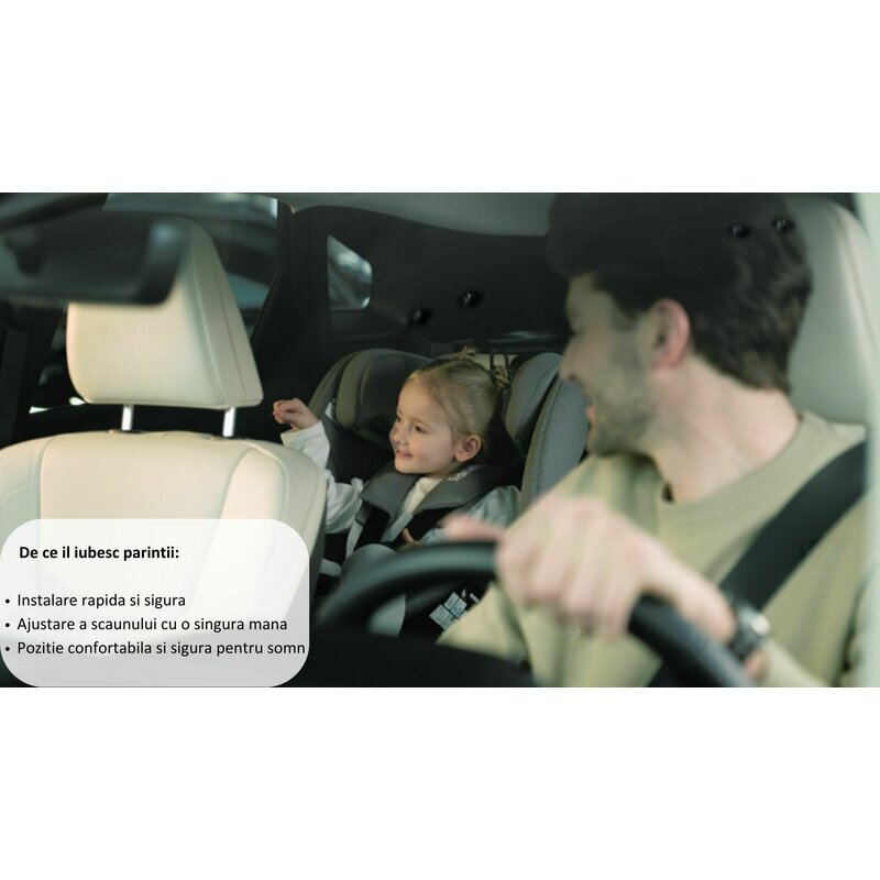 Lionelo Scaun auto cu isofix Bastiaan One i-Size 4 in 1 Albastru