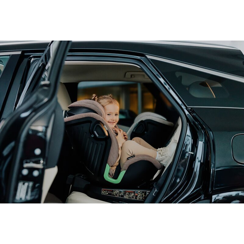 Lionelo Scaun auto Harmony i-Size rotire 360 grade 0-36 kg 40-150 cm cu isofix gri deschis