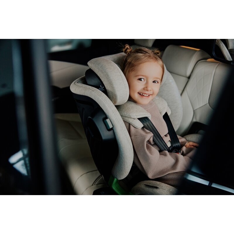 Lionelo Scaun auto Harmony i-Size rotire 360 grade 0-36 kg 40-150 cm cu isofix gri deschis