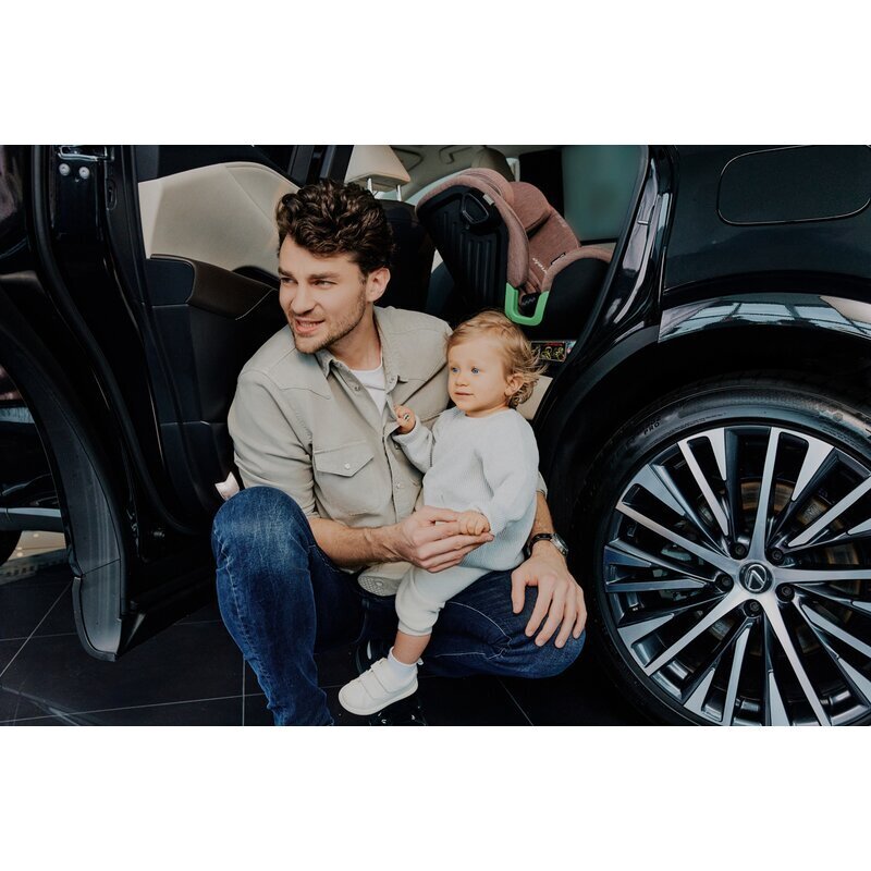 Lionelo Scaun auto Harmony i-Size rotire 360 grade 0-36 kg 40-150 cm cu isofix gri inchis