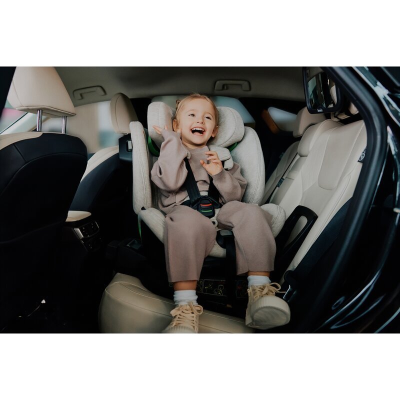 Lionelo Scaun auto Harmony i-Size rotire 360 grade 0-36 kg 40-150 cm cu isofix gri inchis