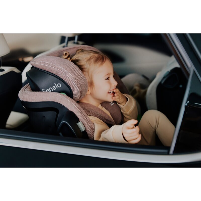 Lionelo Scaun auto Harmony i-Size rotire 360 grade 0-36 kg 40-150 cm cu isofix negru