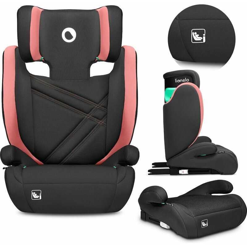 Lionelo Scaun auto Hugo i-Size universal 4-12 ani roz