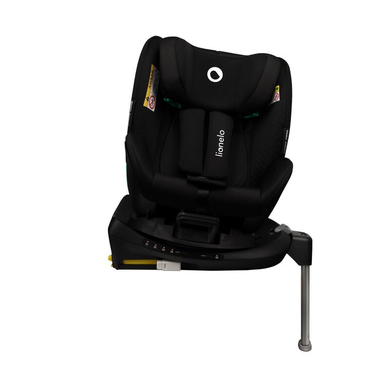 Lionelo Scaun auto I-size Antoon Plus rotire 360 grade 0-18 kg Testat ADAC cu Isofix si picior de sustinere negru