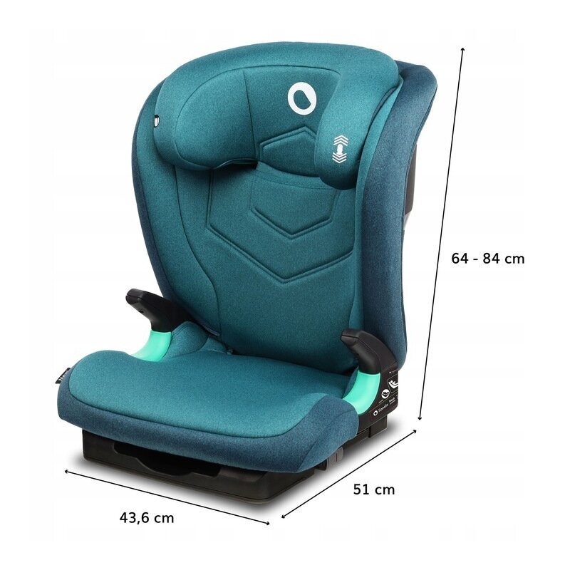Lionelo Scaun auto i-Size Neal cu isofix 15-36 kg Green Turquoise