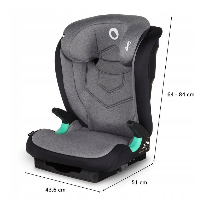 Lionelo Scaun auto i-Size Neal cu isofix 15-36 kg Grey Srone