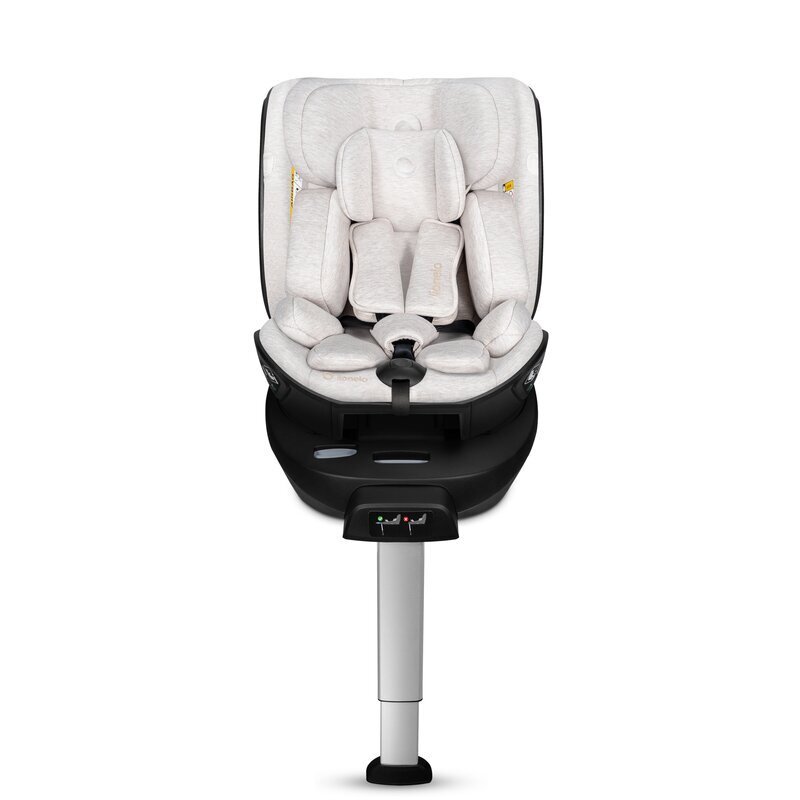Lionelo Scaun auto Moxie Next I-Size bej 40-105 cm cu tetiera reglabila pe 8 trepte inclinare spatar in 5 pozitii si husa detasabila Conform cu R129