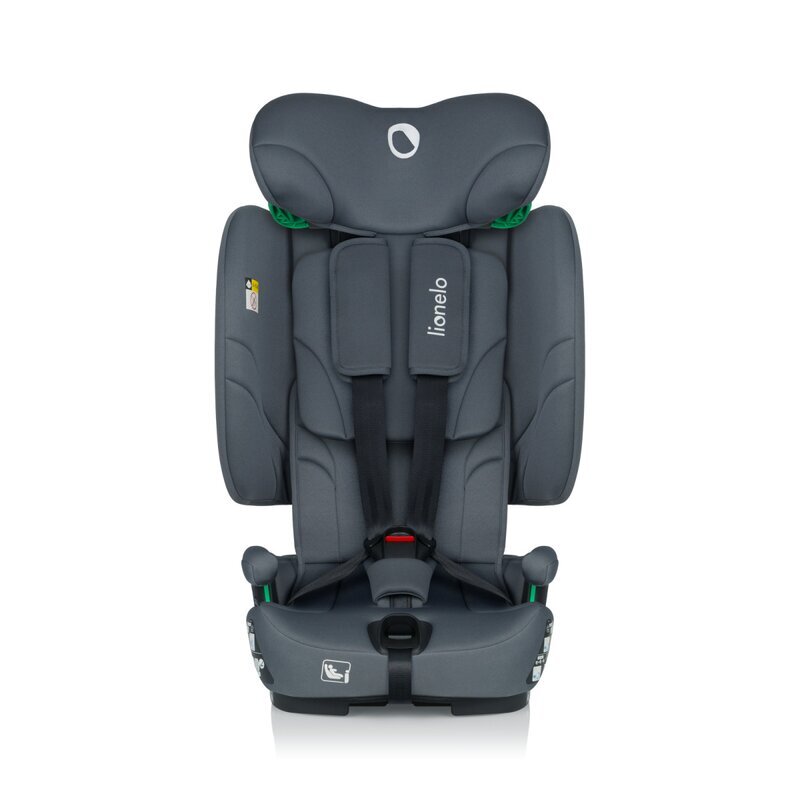 Lionelo Scaun auto Nelly Gri pliabil i-Size 76-150 cm tetiera reglabila in 15 pozitii spatar reglabil in 4 pozitii sisteme Isofix si Top Tether conform cu ECE R129