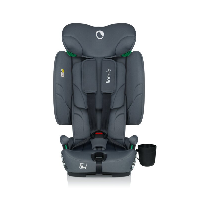 Lionelo Scaun auto Nelly Gri pliabil i-Size 76-150 cm tetiera reglabila in 15 pozitii spatar reglabil in 4 pozitii sisteme Isofix si Top Tether conform cu ECE R129