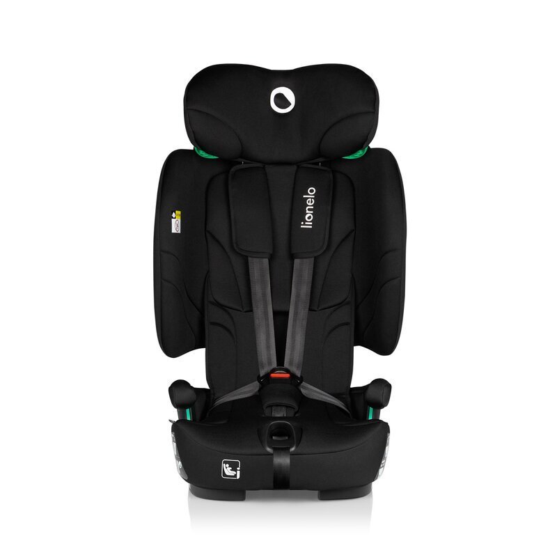 Lionelo Scaun auto Nelly Negru pliabil i-Size 76-150 cm tetiera reglabila in 15 pozitii spatar reglabil in 4 pozitii sisteme Isofix si Top Tether conform cu ECE R129