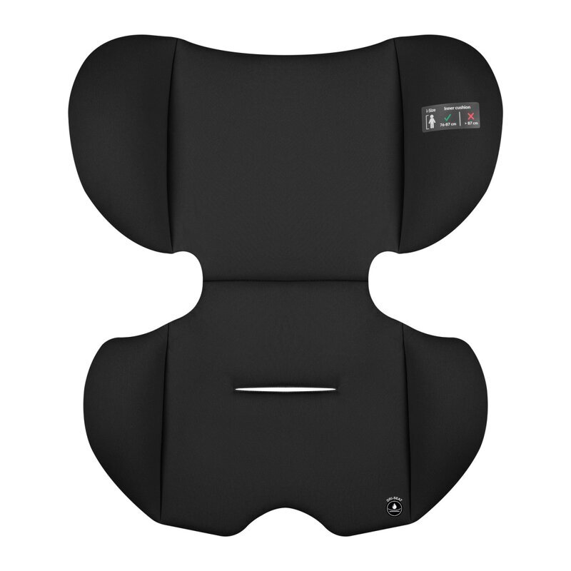 Lionelo Scaun auto pentru copii Billy Negru i-Size 76-150 cm isofix + top tether tetiera reglabila testat la impact conform cu R129