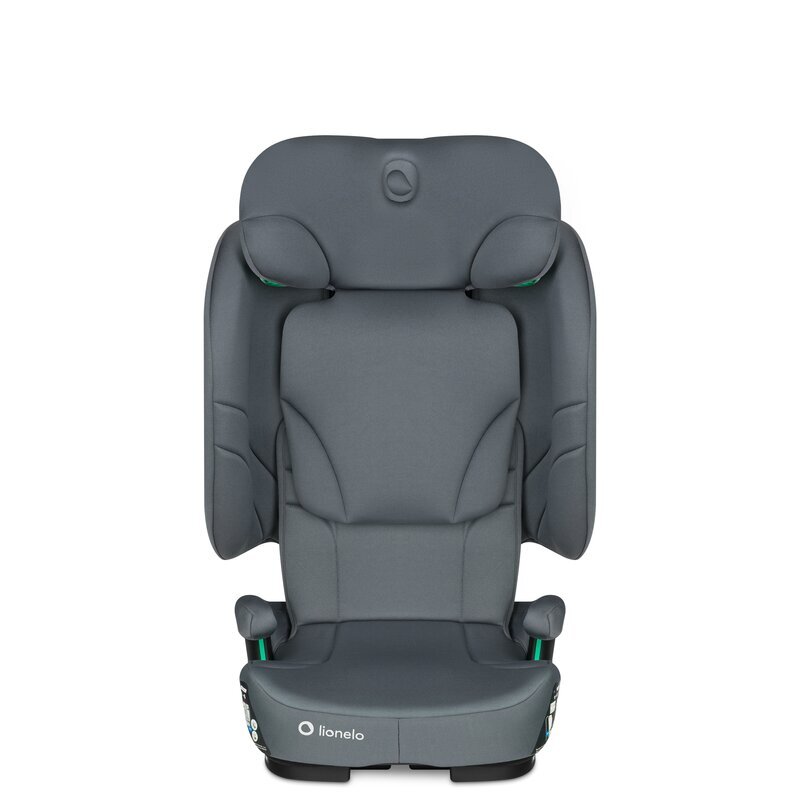 Lionelo Scaun auto pliabil Orin Gri Grafit i-Size 100-150 cm tetiera reglabila in 14 pozitii spatar in 4 pozitii isofix+Top Tether sezut ergonomic husa transport suport sticla